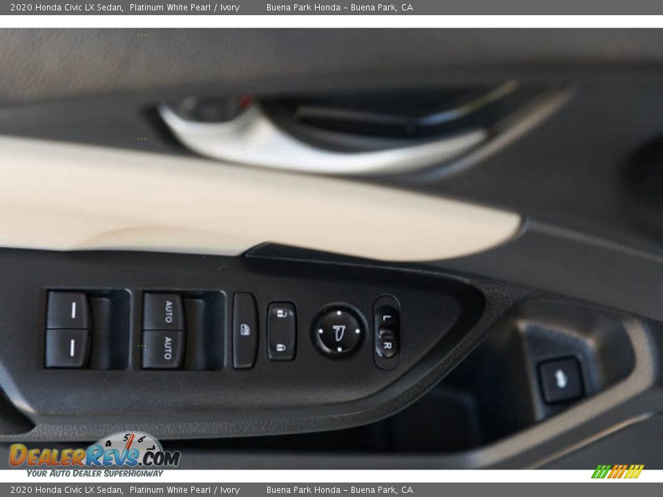 2020 Honda Civic LX Sedan Platinum White Pearl / Ivory Photo #30