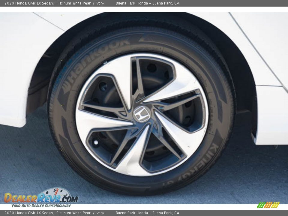 2020 Honda Civic LX Sedan Platinum White Pearl / Ivory Photo #35