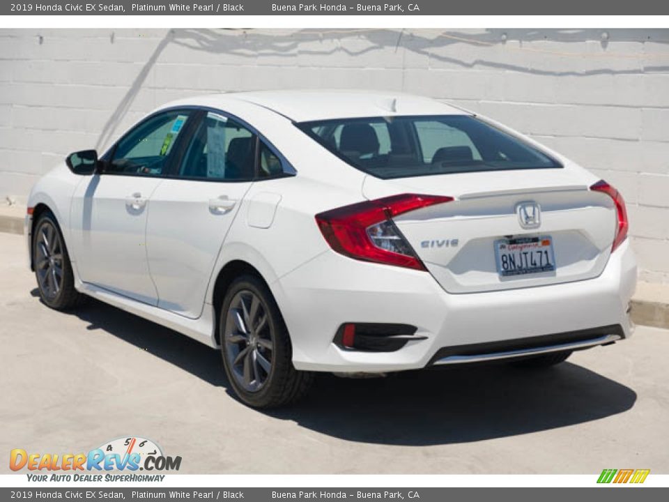 2019 Honda Civic EX Sedan Platinum White Pearl / Black Photo #2