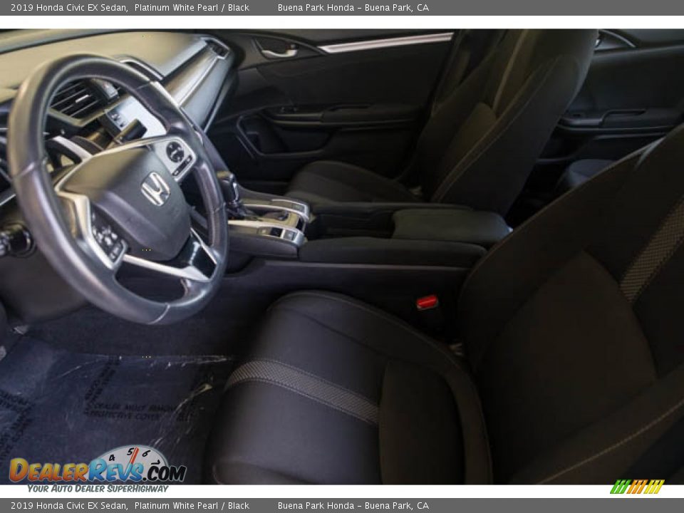 2019 Honda Civic EX Sedan Platinum White Pearl / Black Photo #3