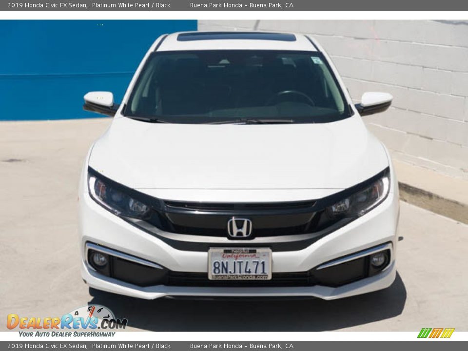 2019 Honda Civic EX Sedan Platinum White Pearl / Black Photo #7