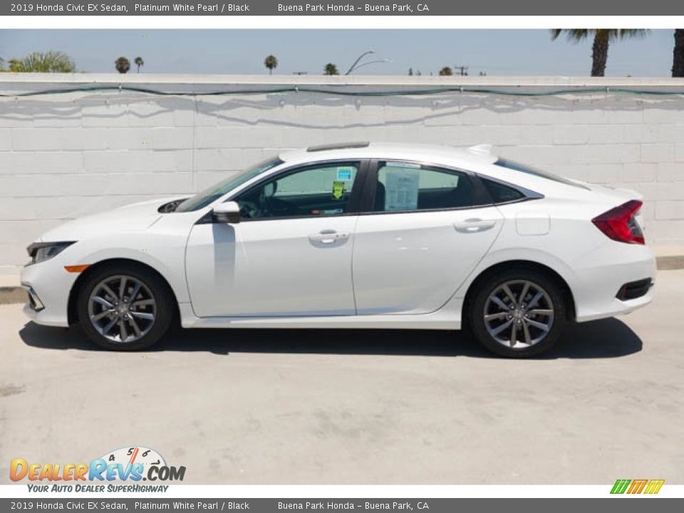2019 Honda Civic EX Sedan Platinum White Pearl / Black Photo #8