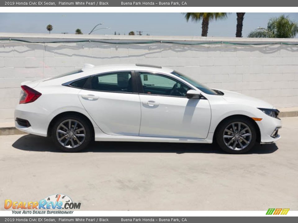 2019 Honda Civic EX Sedan Platinum White Pearl / Black Photo #12