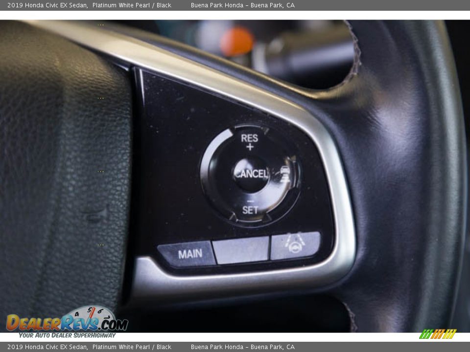 2019 Honda Civic EX Sedan Platinum White Pearl / Black Photo #15