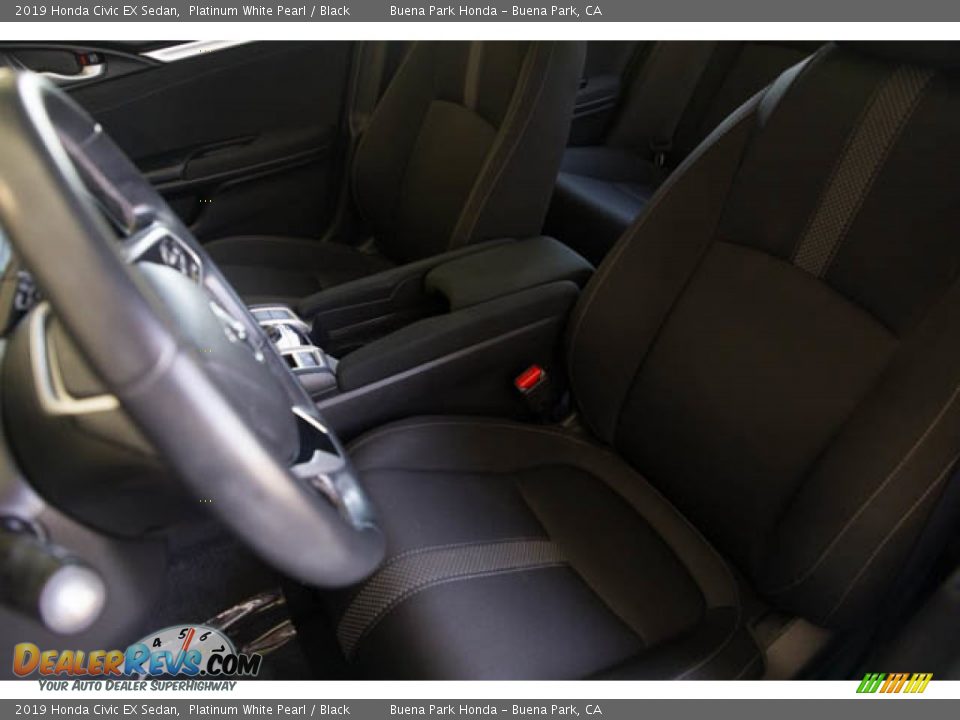 2019 Honda Civic EX Sedan Platinum White Pearl / Black Photo #17