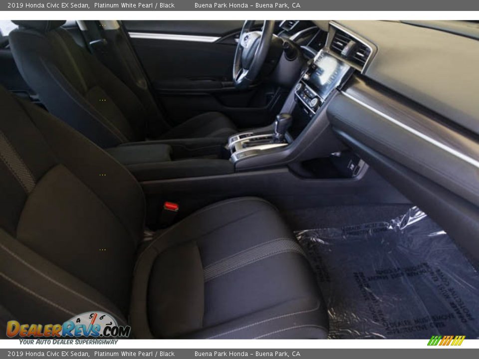 2019 Honda Civic EX Sedan Platinum White Pearl / Black Photo #23