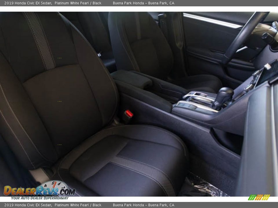 2019 Honda Civic EX Sedan Platinum White Pearl / Black Photo #25