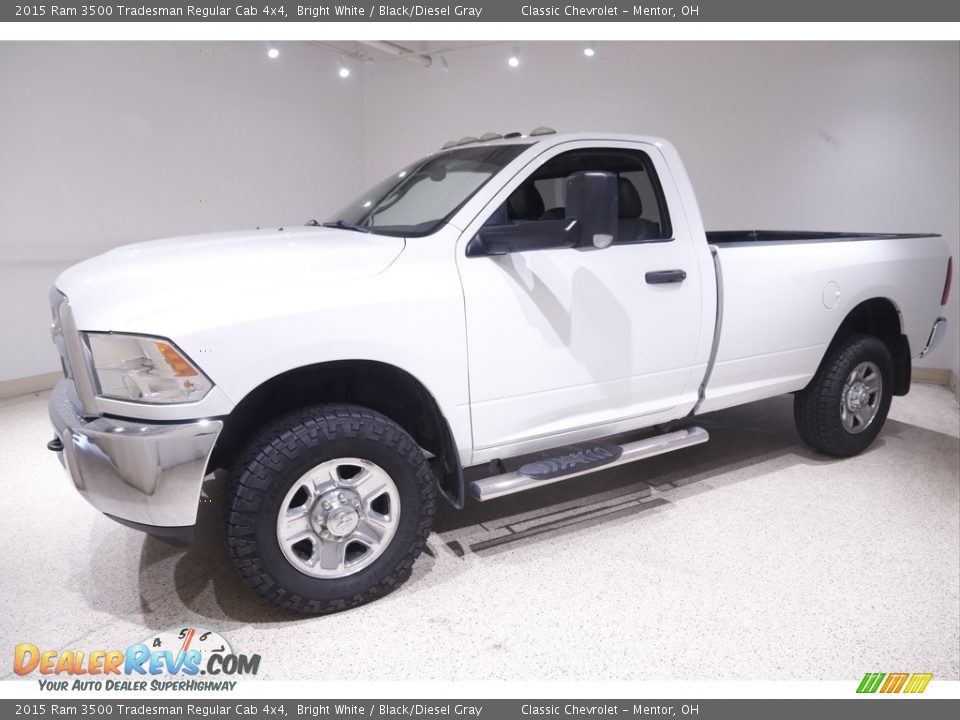 Bright White 2015 Ram 3500 Tradesman Regular Cab 4x4 Photo #3