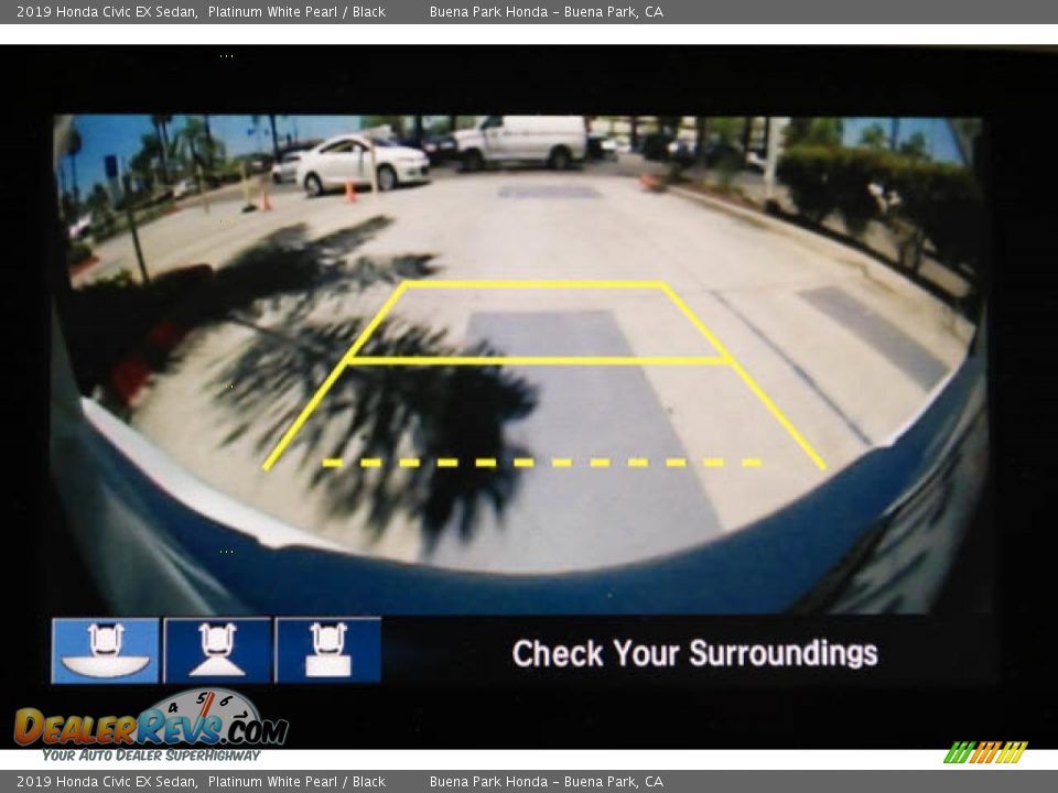 2019 Honda Civic EX Sedan Platinum White Pearl / Black Photo #27