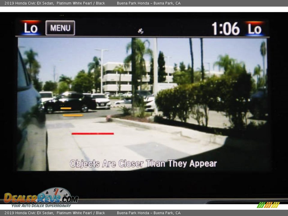 2019 Honda Civic EX Sedan Platinum White Pearl / Black Photo #28