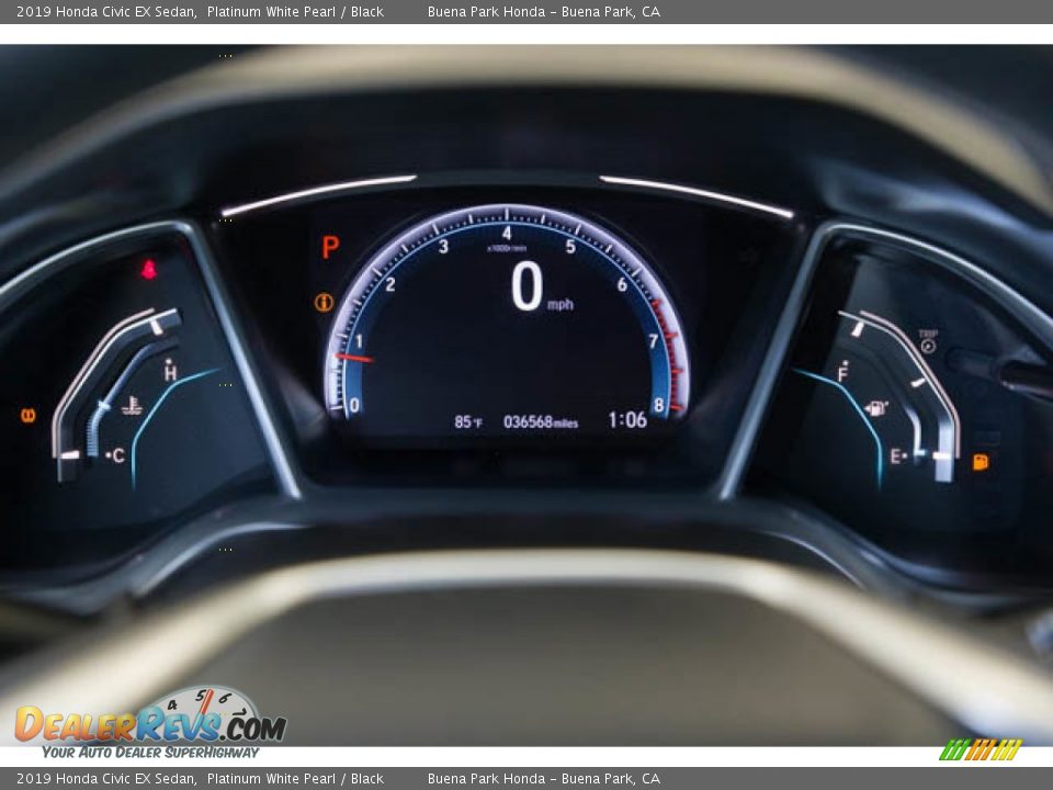 2019 Honda Civic EX Sedan Platinum White Pearl / Black Photo #29