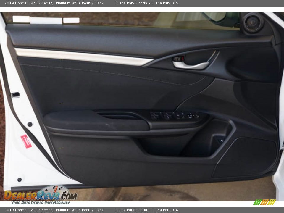 2019 Honda Civic EX Sedan Platinum White Pearl / Black Photo #30