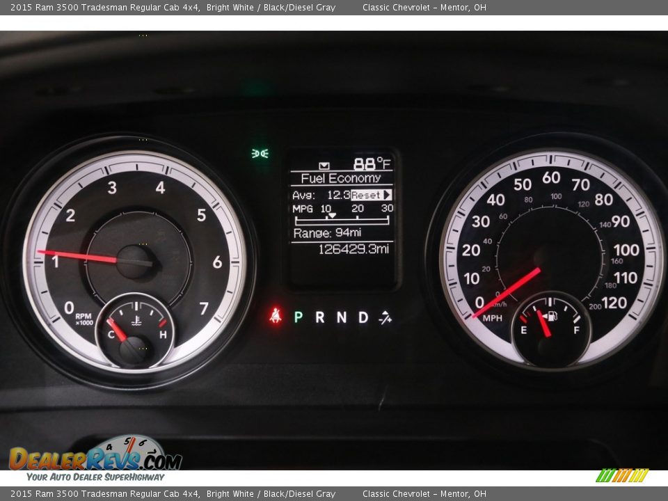 2015 Ram 3500 Tradesman Regular Cab 4x4 Gauges Photo #8