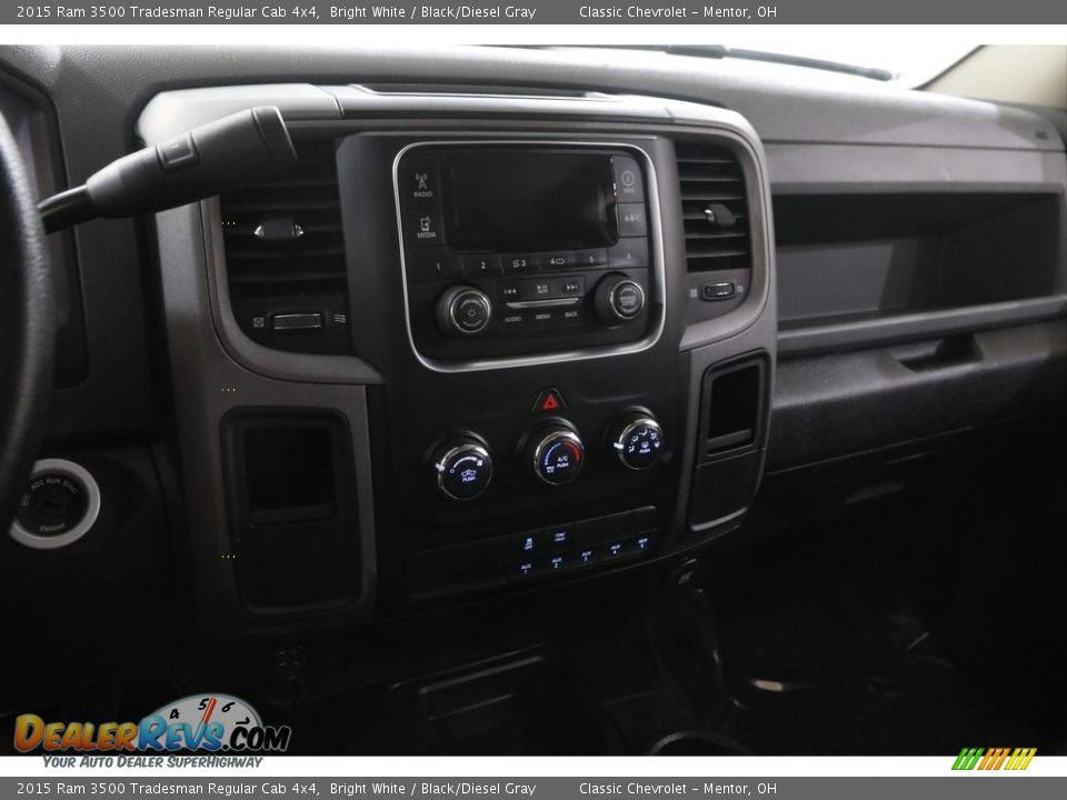 2015 Ram 3500 Tradesman Regular Cab 4x4 Bright White / Black/Diesel Gray Photo #9