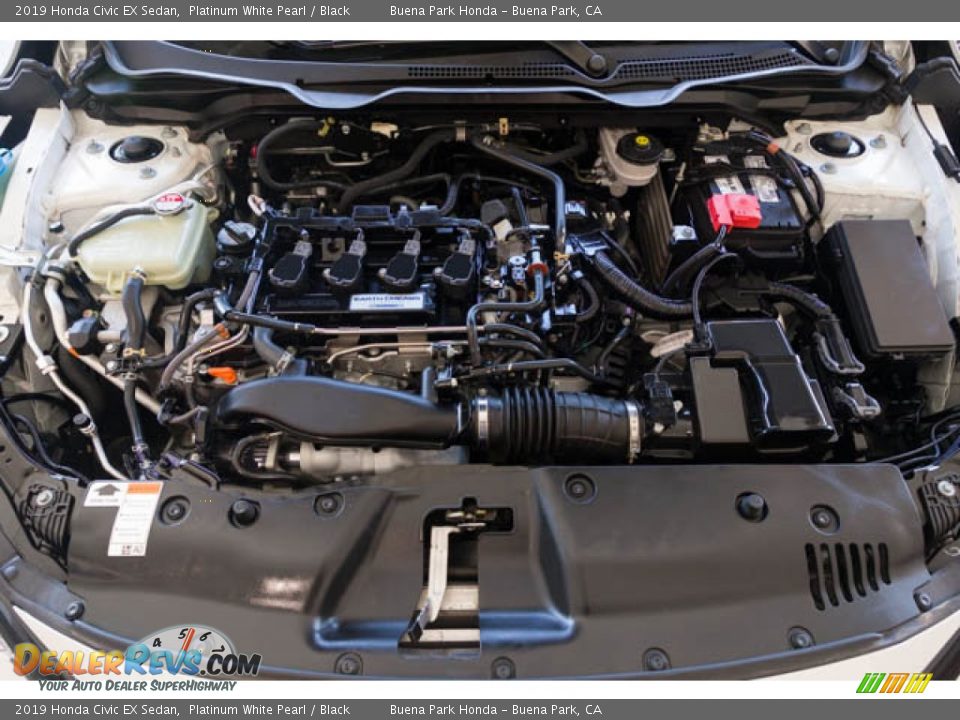 2019 Honda Civic EX Sedan Platinum White Pearl / Black Photo #35