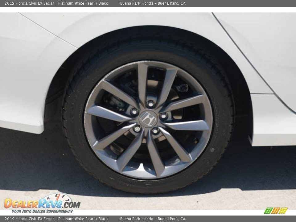 2019 Honda Civic EX Sedan Platinum White Pearl / Black Photo #36