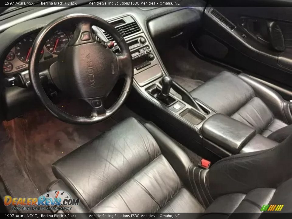 Black Interior - 1997 Acura NSX T Photo #4