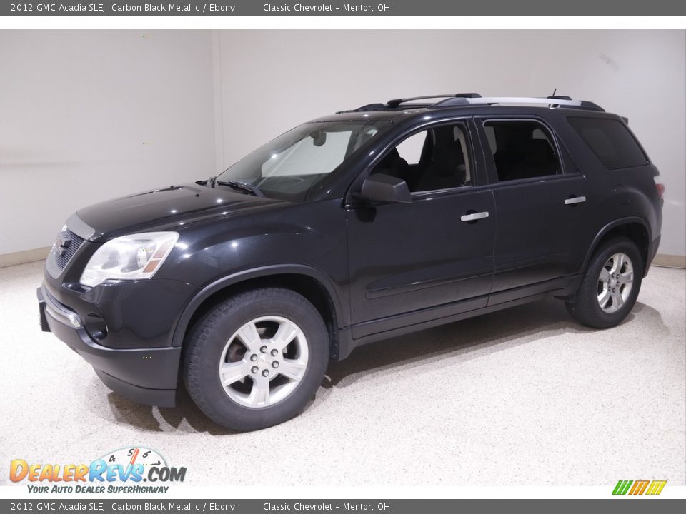 2012 GMC Acadia SLE Carbon Black Metallic / Ebony Photo #3