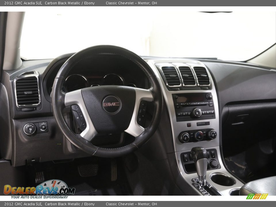 2012 GMC Acadia SLE Carbon Black Metallic / Ebony Photo #6