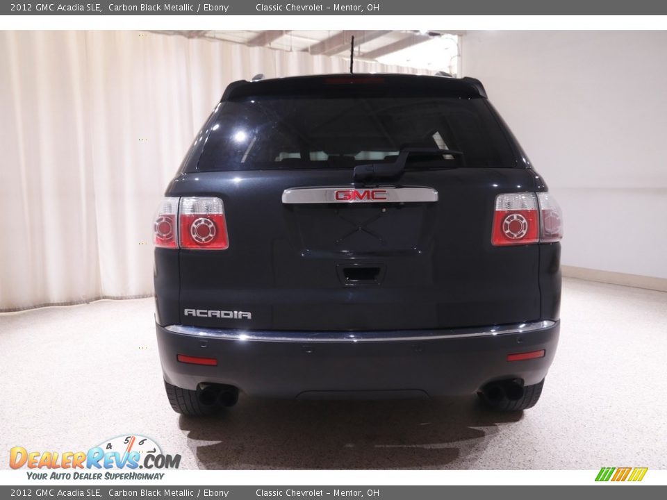 2012 GMC Acadia SLE Carbon Black Metallic / Ebony Photo #16