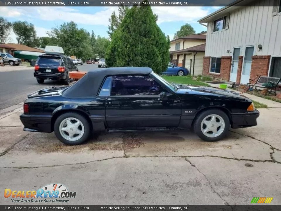 1993 Ford Mustang GT Convertible Black / Black Photo #19