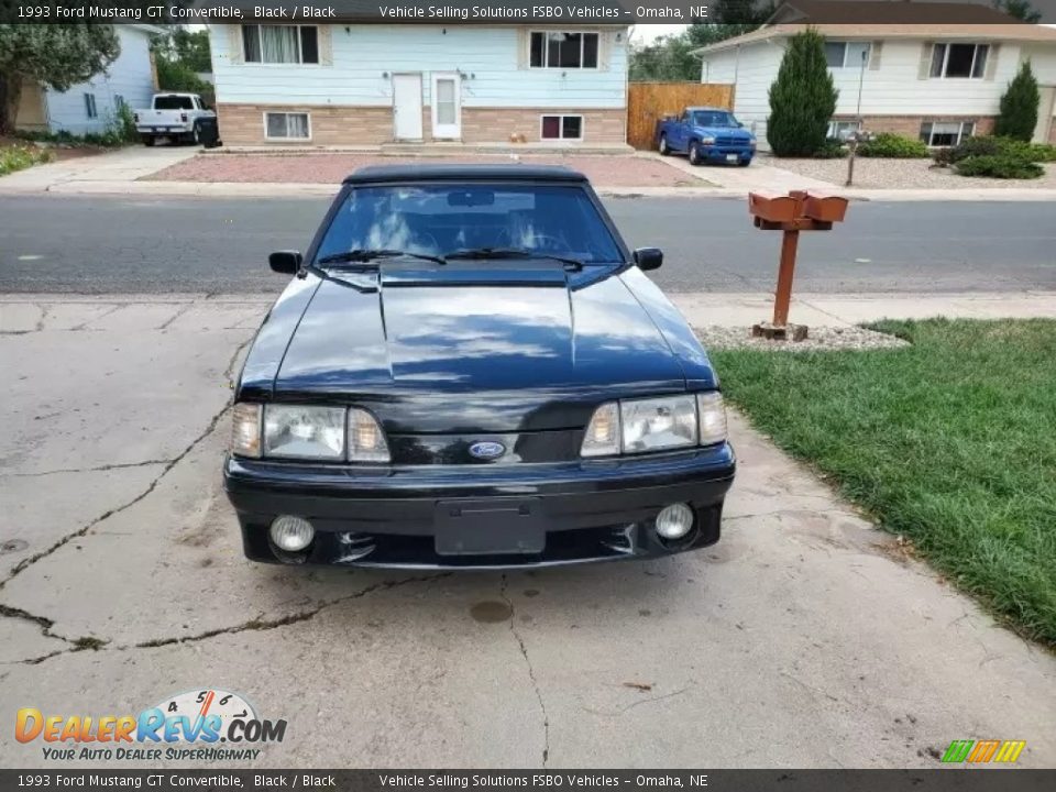 1993 Ford Mustang GT Convertible Black / Black Photo #20