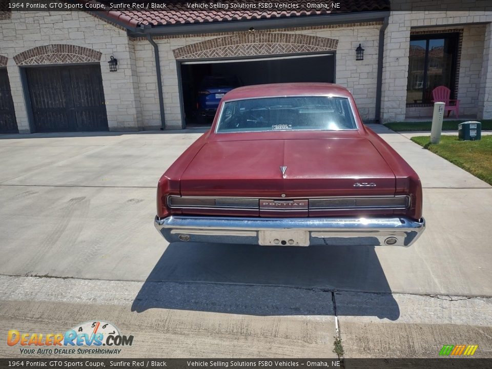 1964 Pontiac GTO Sports Coupe Sunfire Red / Black Photo #7