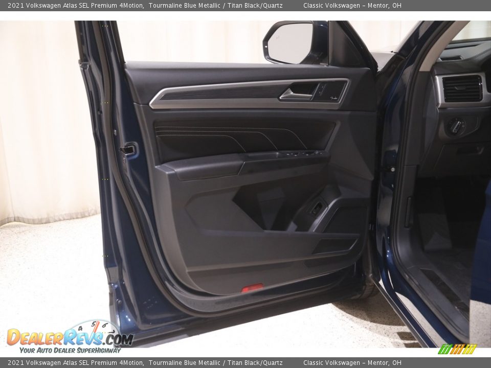 2021 Volkswagen Atlas SEL Premium 4Motion Tourmaline Blue Metallic / Titan Black/Quartz Photo #4
