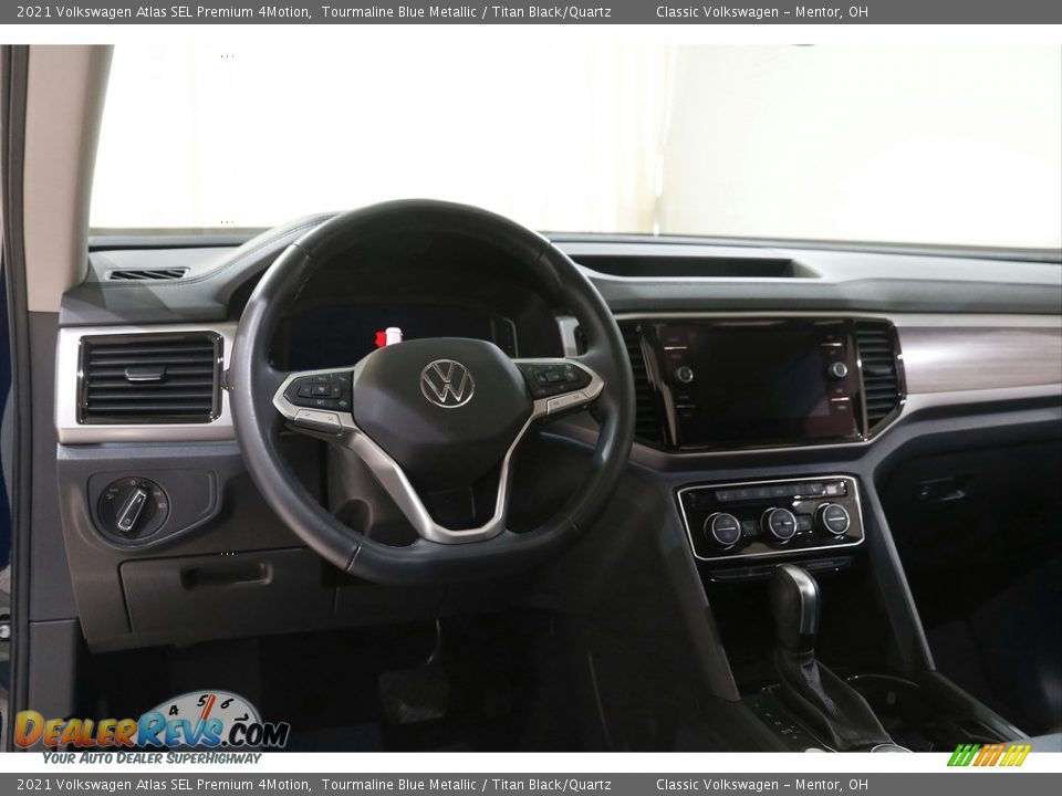 2021 Volkswagen Atlas SEL Premium 4Motion Tourmaline Blue Metallic / Titan Black/Quartz Photo #6