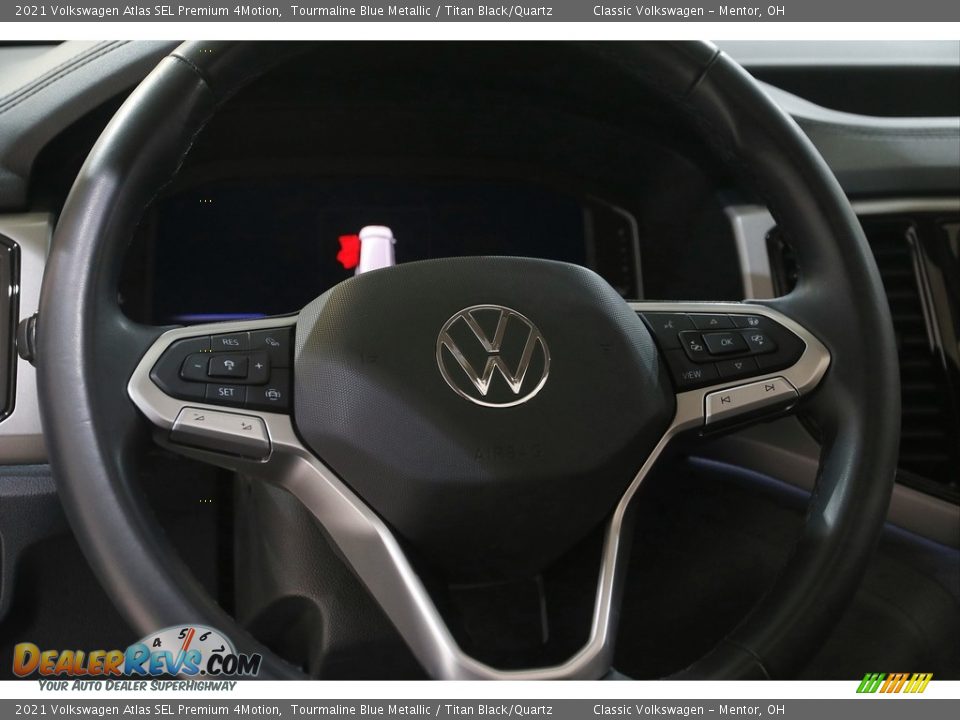 2021 Volkswagen Atlas SEL Premium 4Motion Tourmaline Blue Metallic / Titan Black/Quartz Photo #7