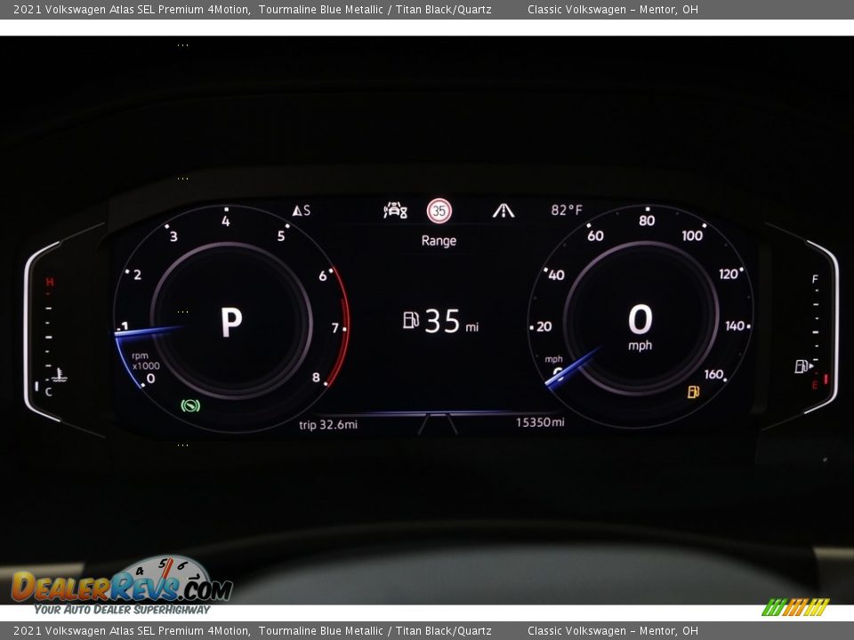 2021 Volkswagen Atlas SEL Premium 4Motion Tourmaline Blue Metallic / Titan Black/Quartz Photo #8