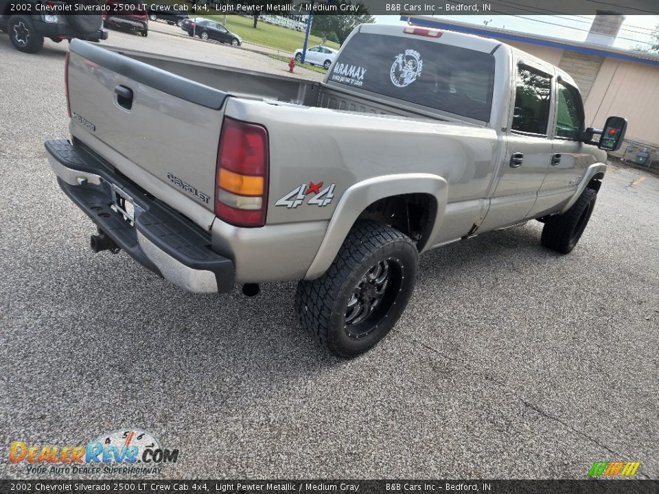 2002 Chevrolet Silverado 2500 LT Crew Cab 4x4 Light Pewter Metallic / Medium Gray Photo #5