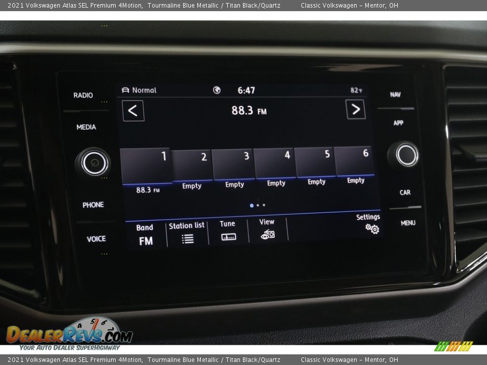 2021 Volkswagen Atlas SEL Premium 4Motion Tourmaline Blue Metallic / Titan Black/Quartz Photo #10