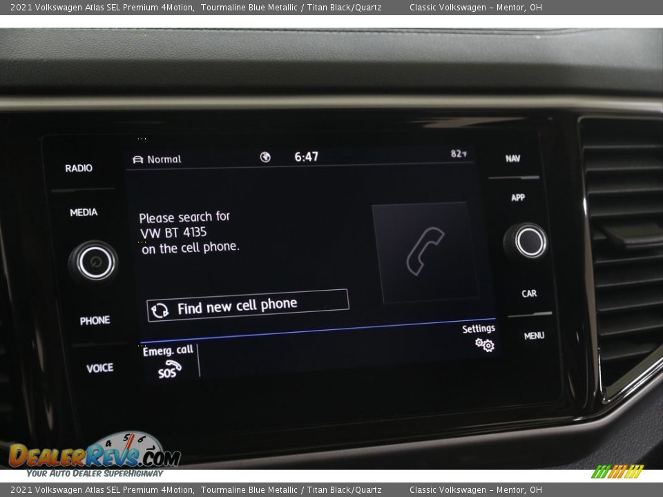 2021 Volkswagen Atlas SEL Premium 4Motion Tourmaline Blue Metallic / Titan Black/Quartz Photo #11