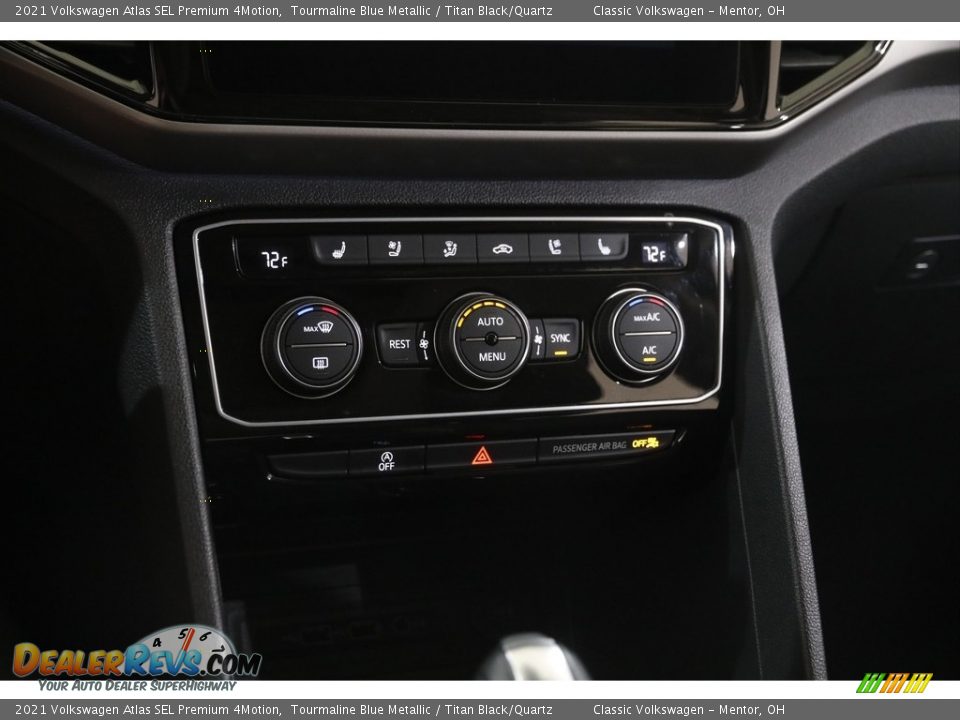 2021 Volkswagen Atlas SEL Premium 4Motion Tourmaline Blue Metallic / Titan Black/Quartz Photo #13