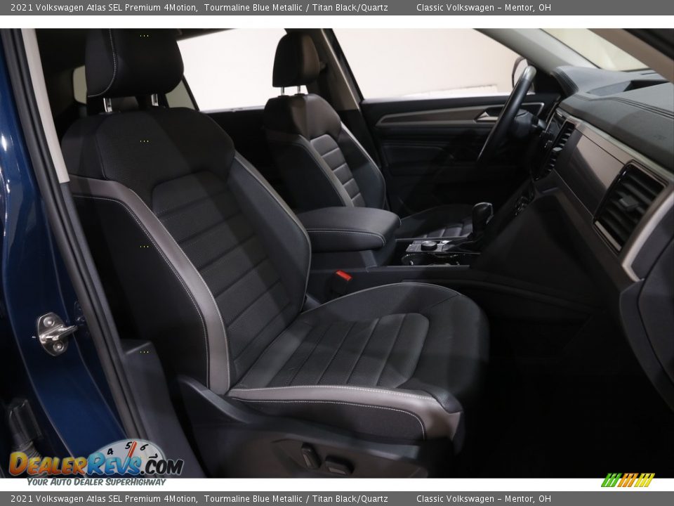 2021 Volkswagen Atlas SEL Premium 4Motion Tourmaline Blue Metallic / Titan Black/Quartz Photo #15