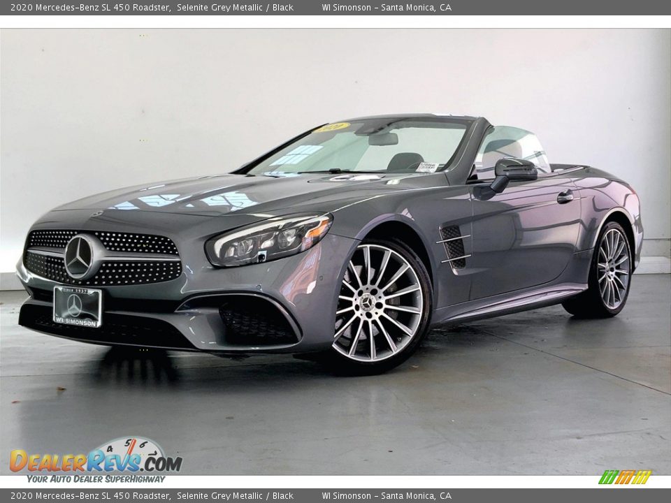 2020 Mercedes-Benz SL 450 Roadster Selenite Grey Metallic / Black Photo #12