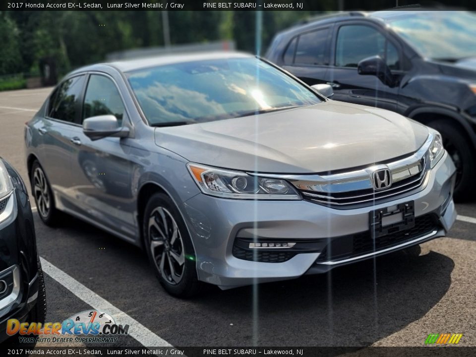 2017 Honda Accord EX-L Sedan Lunar Silver Metallic / Gray Photo #3
