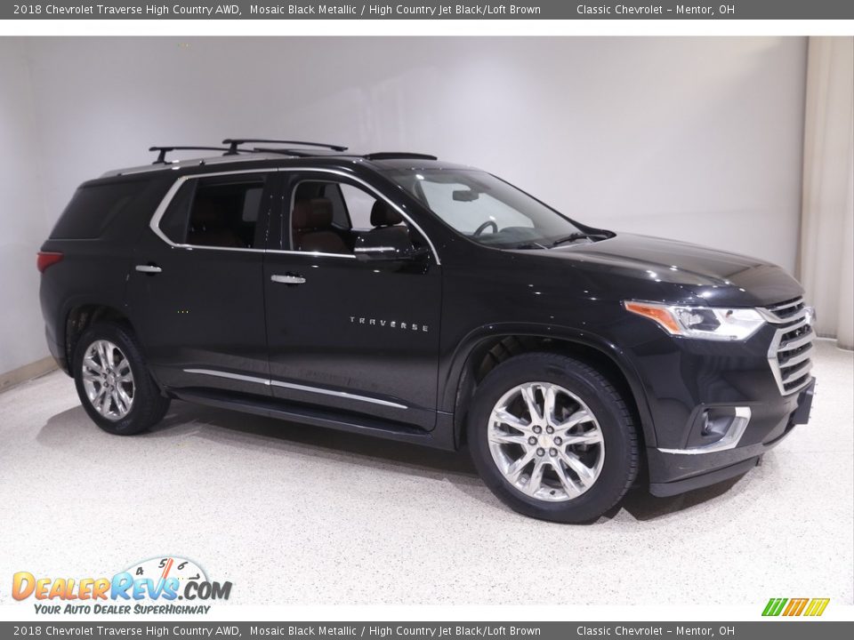 2018 Chevrolet Traverse High Country AWD Mosaic Black Metallic / High Country Jet Black/Loft Brown Photo #1