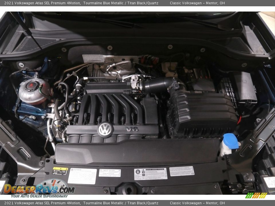 2021 Volkswagen Atlas SEL Premium 4Motion Tourmaline Blue Metallic / Titan Black/Quartz Photo #20