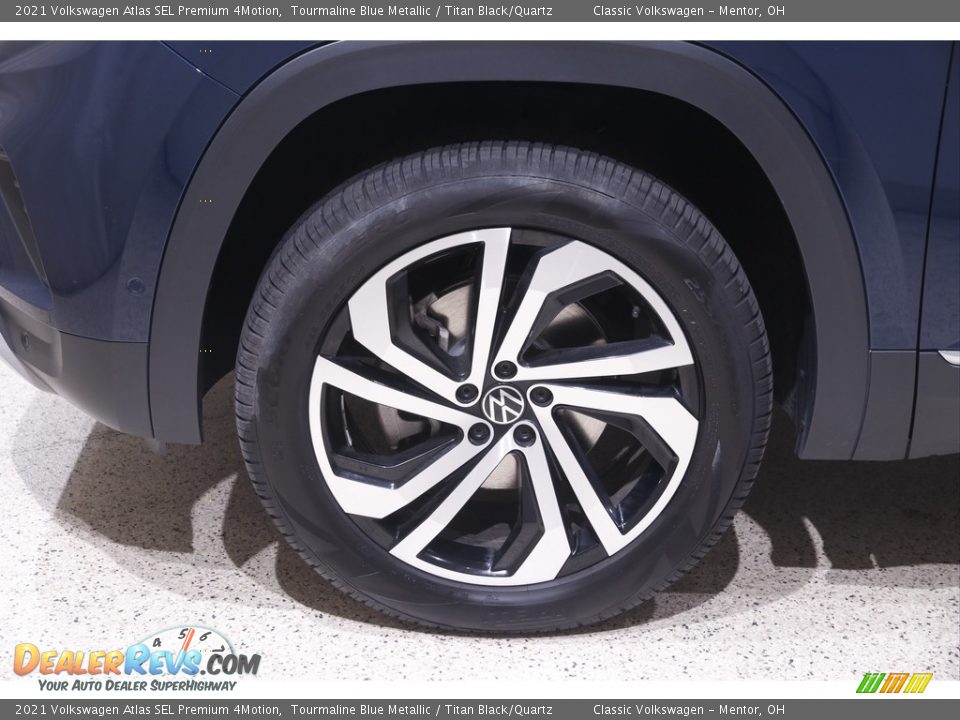 2021 Volkswagen Atlas SEL Premium 4Motion Tourmaline Blue Metallic / Titan Black/Quartz Photo #21