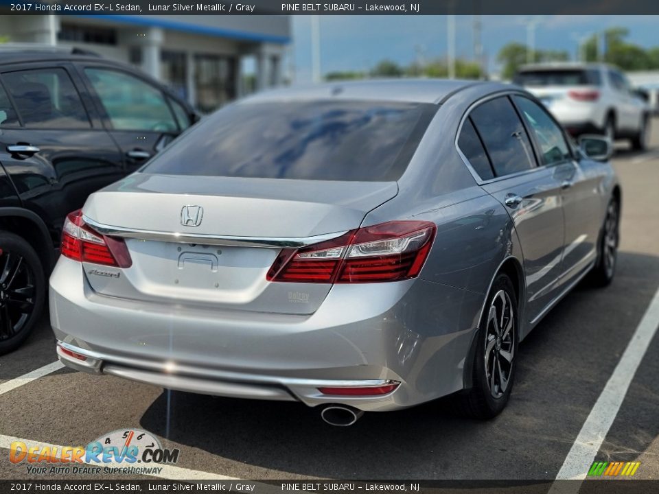 2017 Honda Accord EX-L Sedan Lunar Silver Metallic / Gray Photo #5