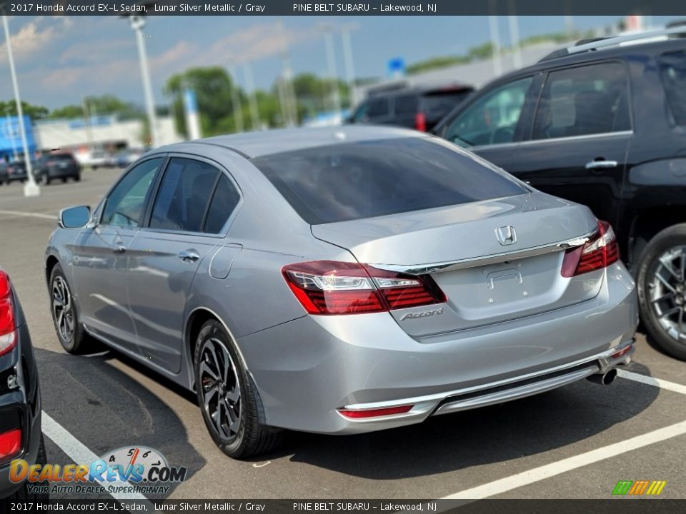 2017 Honda Accord EX-L Sedan Lunar Silver Metallic / Gray Photo #7