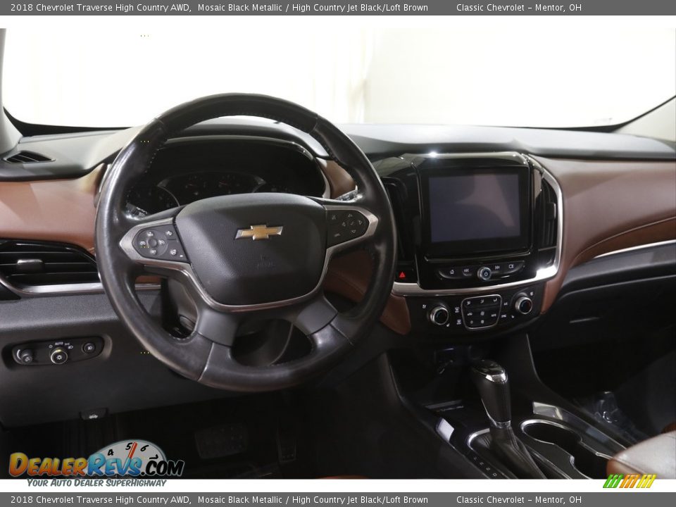 2018 Chevrolet Traverse High Country AWD Mosaic Black Metallic / High Country Jet Black/Loft Brown Photo #6