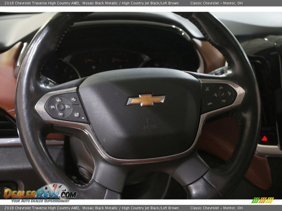 2018 Chevrolet Traverse High Country AWD Mosaic Black Metallic / High Country Jet Black/Loft Brown Photo #7