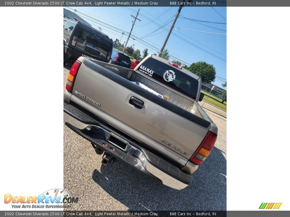 2002 Chevrolet Silverado 2500 LT Crew Cab 4x4 Light Pewter Metallic / Medium Gray Photo #15