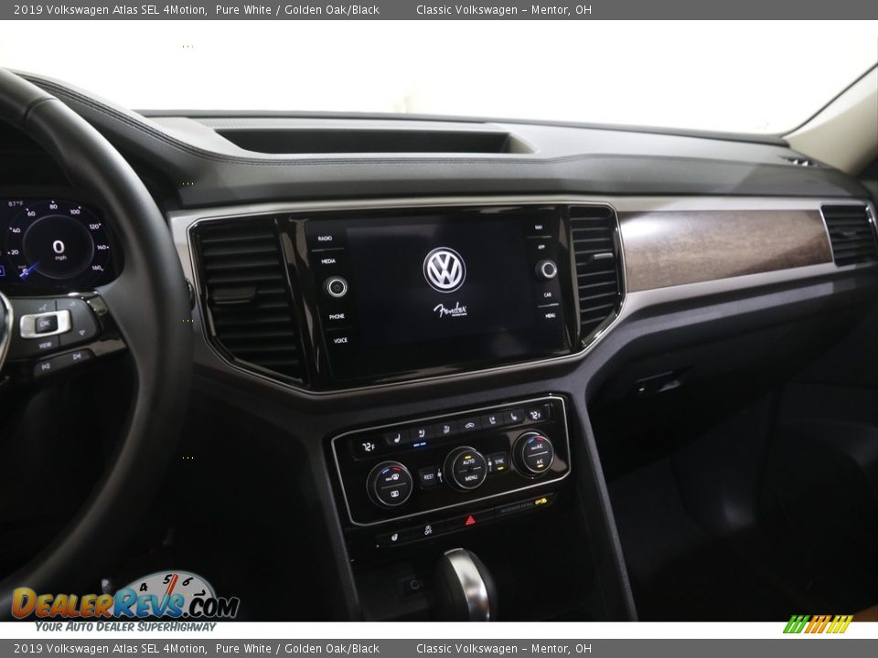 2019 Volkswagen Atlas SEL 4Motion Pure White / Golden Oak/Black Photo #9