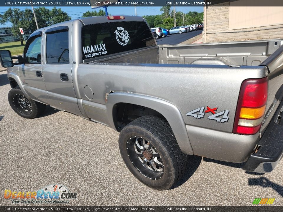 2002 Chevrolet Silverado 2500 LT Crew Cab 4x4 Light Pewter Metallic / Medium Gray Photo #16