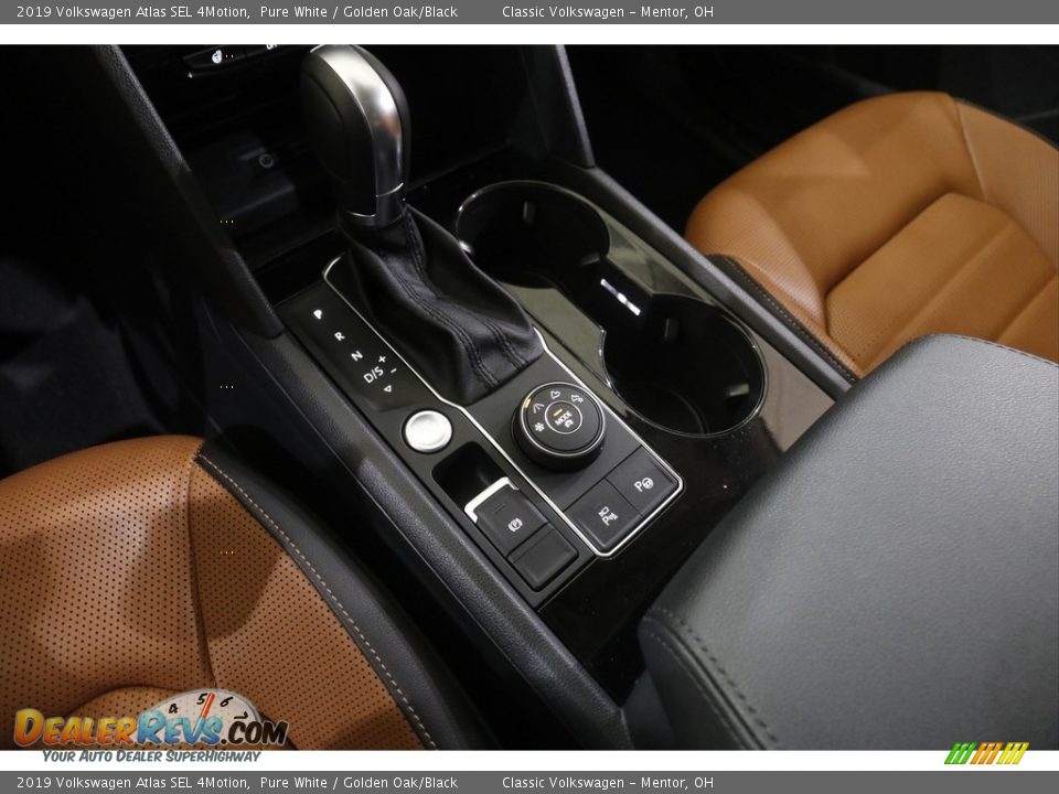 2019 Volkswagen Atlas SEL 4Motion Pure White / Golden Oak/Black Photo #15