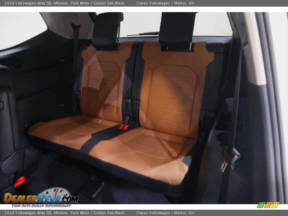 2019 Volkswagen Atlas SEL 4Motion Pure White / Golden Oak/Black Photo #19